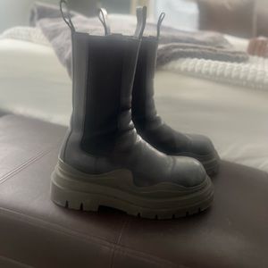 Black/Green Bottega Veneta Boots